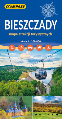 Bieszczady. Mapa atrakcji turystycznych w skali 1:100 000 - zbiorowa praca - książka