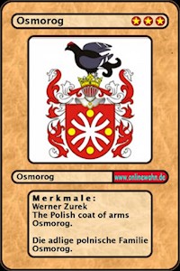 The Polish coat of arms Osmorog. Die adlige polnische Familie Osmorog. - Werner Zurek - ebook