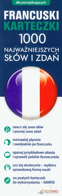 Francuski Karteczki 1000 najważniejszych słów i zdań dla początkujących -  - książka