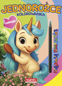 Tęczowa kredka. Jednorożce z naklejkami - Salamon Katarzyna - książka