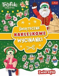 Zwierzęta. Trefliki ratują święta. Świąteczne naklejkowe wycinanki - zbiorowa praca - książka
