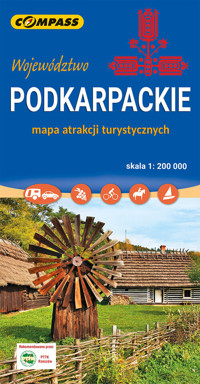 Wojewódzctwo Podkarpackie. Mapa atrakcji turystycznych w skali 1:200 000 - zbiorowa praca - książka