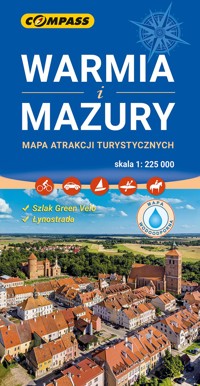 Warmia i Mazury mapa atrakcji turystycznych mapa laminowana 1:225 000 -  - książka
