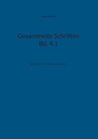 Gesammelte Schriften Bd. 4.1 - Hans Furrer - ebook