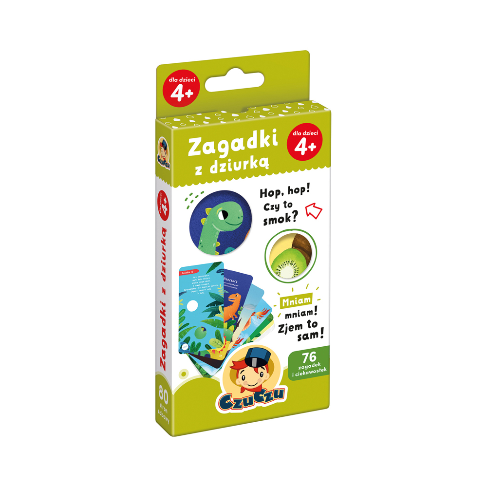 CzuCzu Zagadki z dziurką 4+ - zbiorowa praca - książka