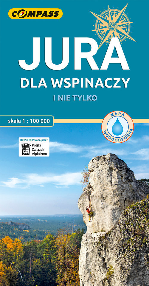 Jura dla wspinaczy. Mapa w skali 1:100 000 (wersja wodoodporna) - zbiorowa praca - książka