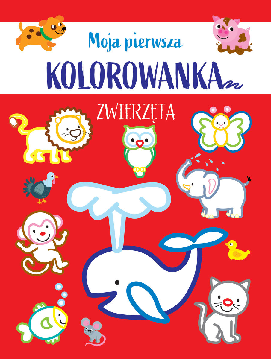 Moja pierwsza kolorowanka. Zwierzęta - zbiorowa praca - książka