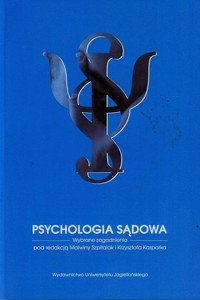 Psychologia sądowa Wybrane zagadnienia -  - książka