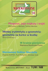 Miniatury matematyczne 59 Pitagoras jego trójkąty i trójki - Mentzen Mieczysław K., Mentzen Tomasz - książka