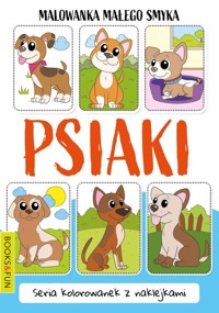 Malowanka małego smyka Psiaki z naklejkami -  - książka