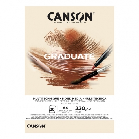 Blok Canson Graduate Media Natural A4, 30 arkuszy -  - książka