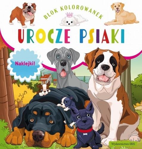 Blok kolorowanek. Urocze psiaki - zbiorowa praca - książka