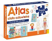 Atlas ciała człowieka: Atlas w zestawie z mapą i puzzlami -  - książka