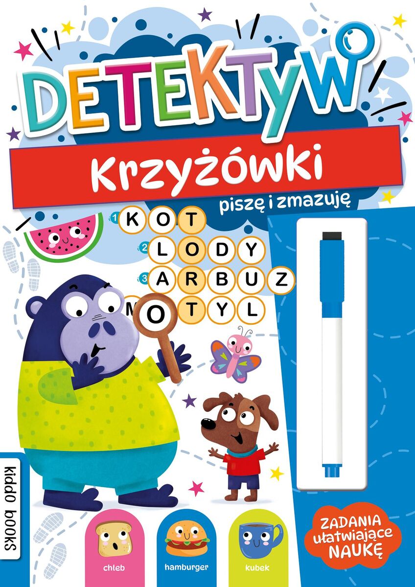 Detektyw. Krzyżówki. Piszę i zmazuję - zbiorowa praca - książka