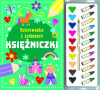 Kolorowanka z zadaniami Księżniczki -  - książka