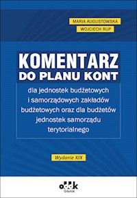Komentarz do planu kont dla jednostek budżetowych - Augustowska Maria, Rup Wojciech - książka
