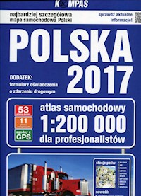 Polska 2017 Atlas samochodowy dla profesjonalistów 1:200 000 -  - książka