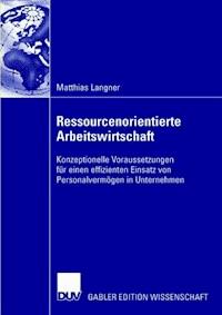 Ressourcenorientierte Arbeitswirtschaft - Matthias Langner - ebook