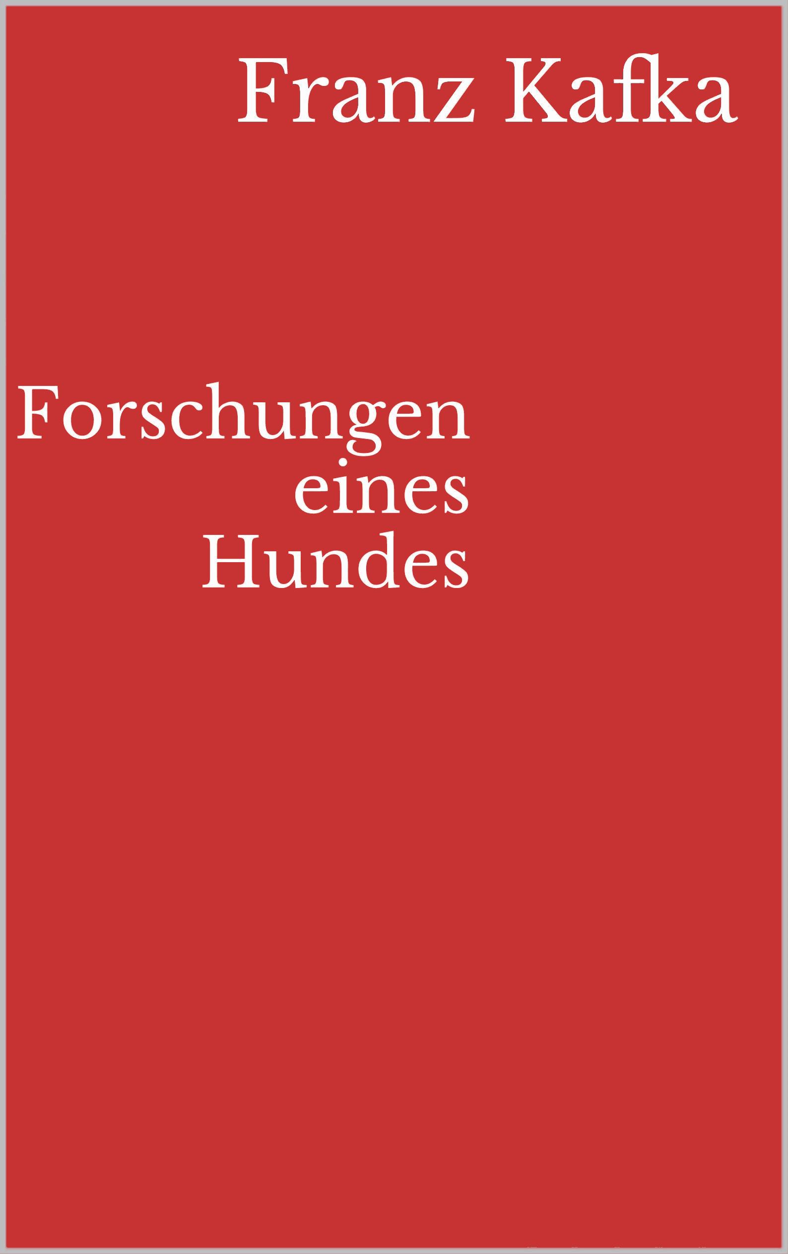 Forschungen eines Hundes