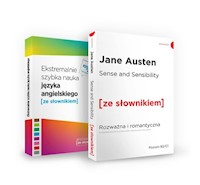 Pakiet Sense and Sensibility i Ekstremalnie szybka nauka języka angielskiego -  - książka