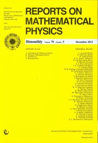 Reports on Mathematical Physics 53/3 wer.kraj. -  - książka