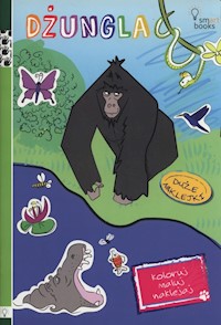 Dżungla Koloruj maluj naklejaj -  - książka