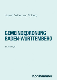 Gemeindeordnung Baden-Württemberg - Konrad Freiherr von Rotberg - ebook