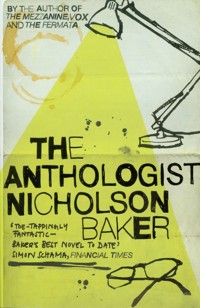 Anthologist - Baker Nicholson - książka