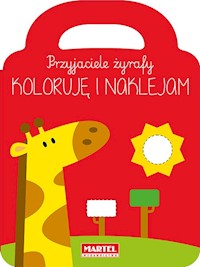 Przyjaciele żyrafy - koloruję i naklejam -  - książka