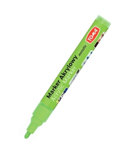 Marker akrylowy TO-402 - Metaliczny jasno zielony (438092) -  - książka