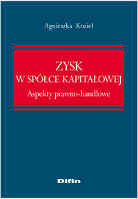 Zysk w spółce kapitałowej - Kozieł Agnieszka - książka