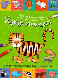 Rysuję zwierzęta książeczka z naklejkami -  - książka