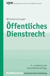 Öffentliches Dienstrecht - Manfred Wichmann - ebook