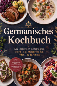 Germanisches Kochbuch: Die leckersten Rezepte aus Nord- & Mitteleuropa für jeden Tag & Anlass – inkl. Frühstück, Smorrebrod & Brote, Suppen & Eintöpfe, Soßen & Aufstriche, Desserts & Getränken - Mathilde Eichwald - ebook