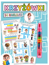 Krzyżówki. 24 Naklejki - zbiorowa praca - książka