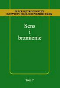 Sens i brzmienie -  - książka