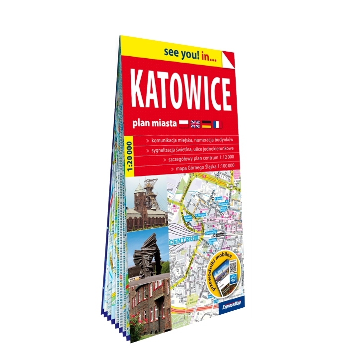 Katowice plan miasta 1:20 000 papier 2024 - zbiorowa praca - książka