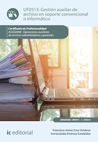 Gestión auxiliar de archivo en soporte convencional o informático. ADGG0408 - Francisco Javier Cruz Jiménez - ebook