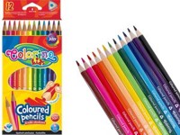 Kredki ołówkowe trójkątne, 12 kolorów (51798PTR) -  - książka