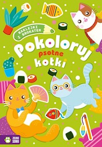 Pokoloruj psotne kotki -  - książka