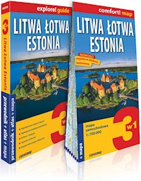 Litwa Łotwa Estonia 3w1 przewodnik + atlas + mapa - praca zbiorowa - książka