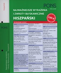 Najważniejsze wyrażenia i zwroty błyskawicznie Hiszpański -  - książka