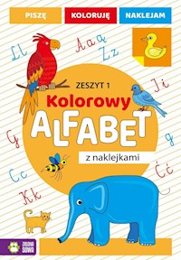 Kolorowy alfabet z naklejkami Zeszyt 1 -  - książka