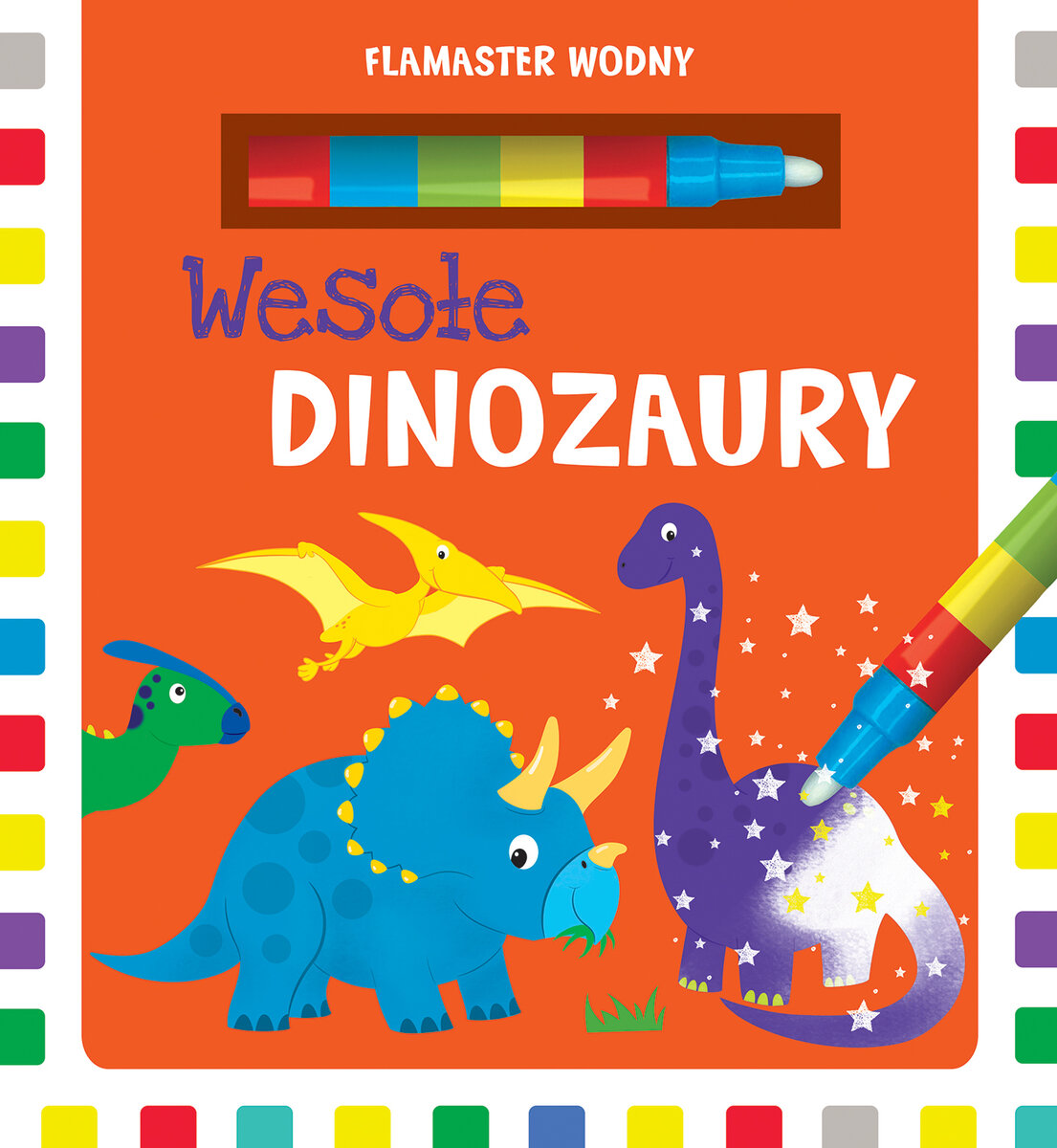Flamaster wodny. Wesołe dinozaury - Joanna Liszewska - książka