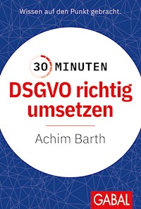 30 Minuten DSGVO richtig umsetzen - Achim Barth - ebook