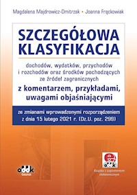 Szczegółowa klasyfikacja - Majdrowicz-Dmitrzak Magdalena, Frąckowiak Joanna - książka