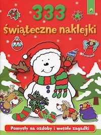 333 świąteczne naklejki czerwone -  - książka