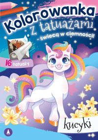 Kolorowanka z tatuażami świecą w ciemności Kucyki -  - książka