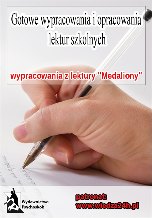 Okładka:Wypracowania Zofia Nałkowska "Medaliony" 
