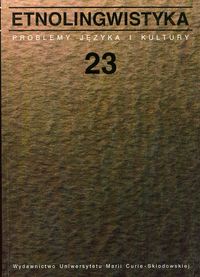 Etnolingwistyka Tom 23 -  - książka